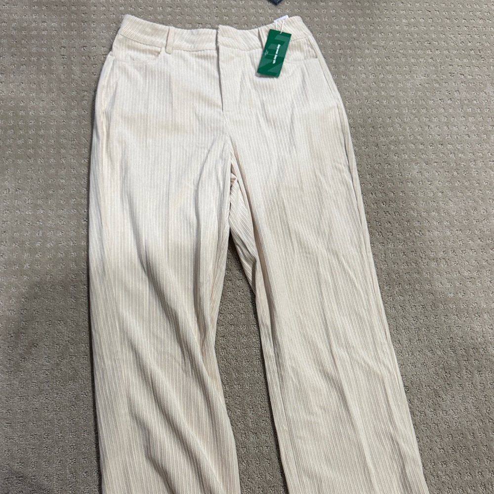 SHEIN Men's Corduroy Pants in Cream